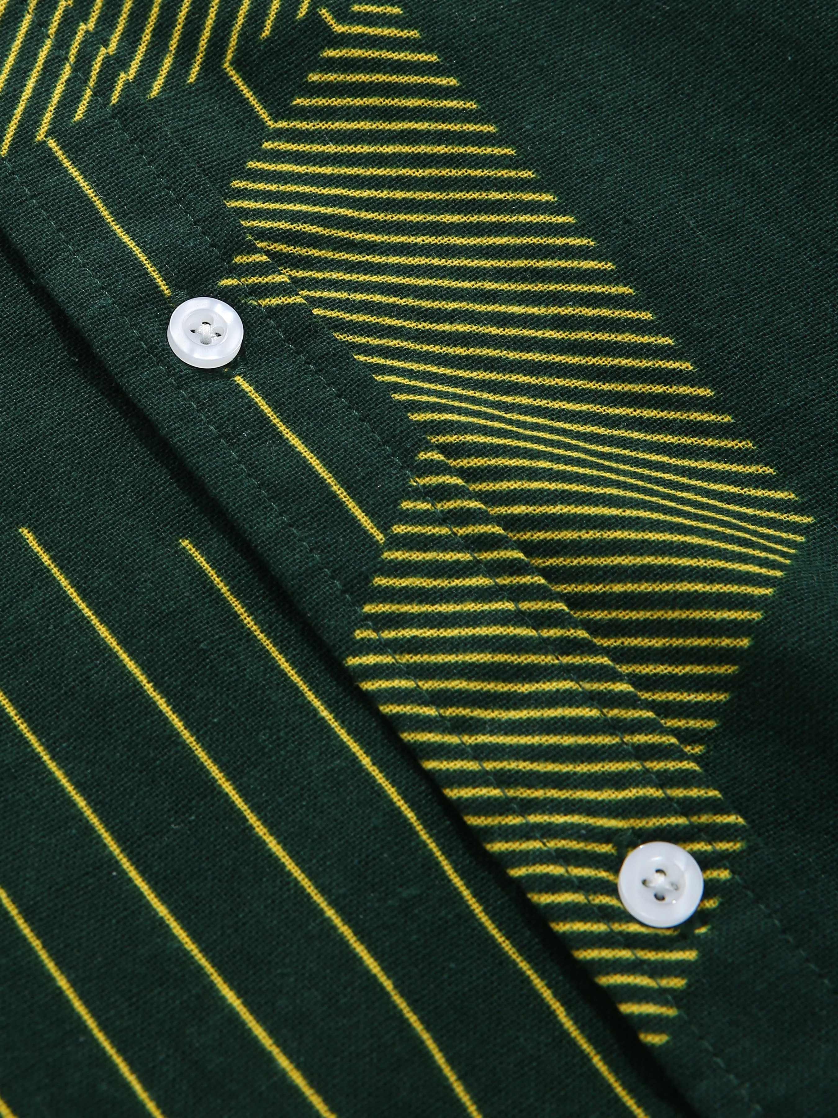 Ansil® | Line Geometry Print Button Up Shirt - Image 5