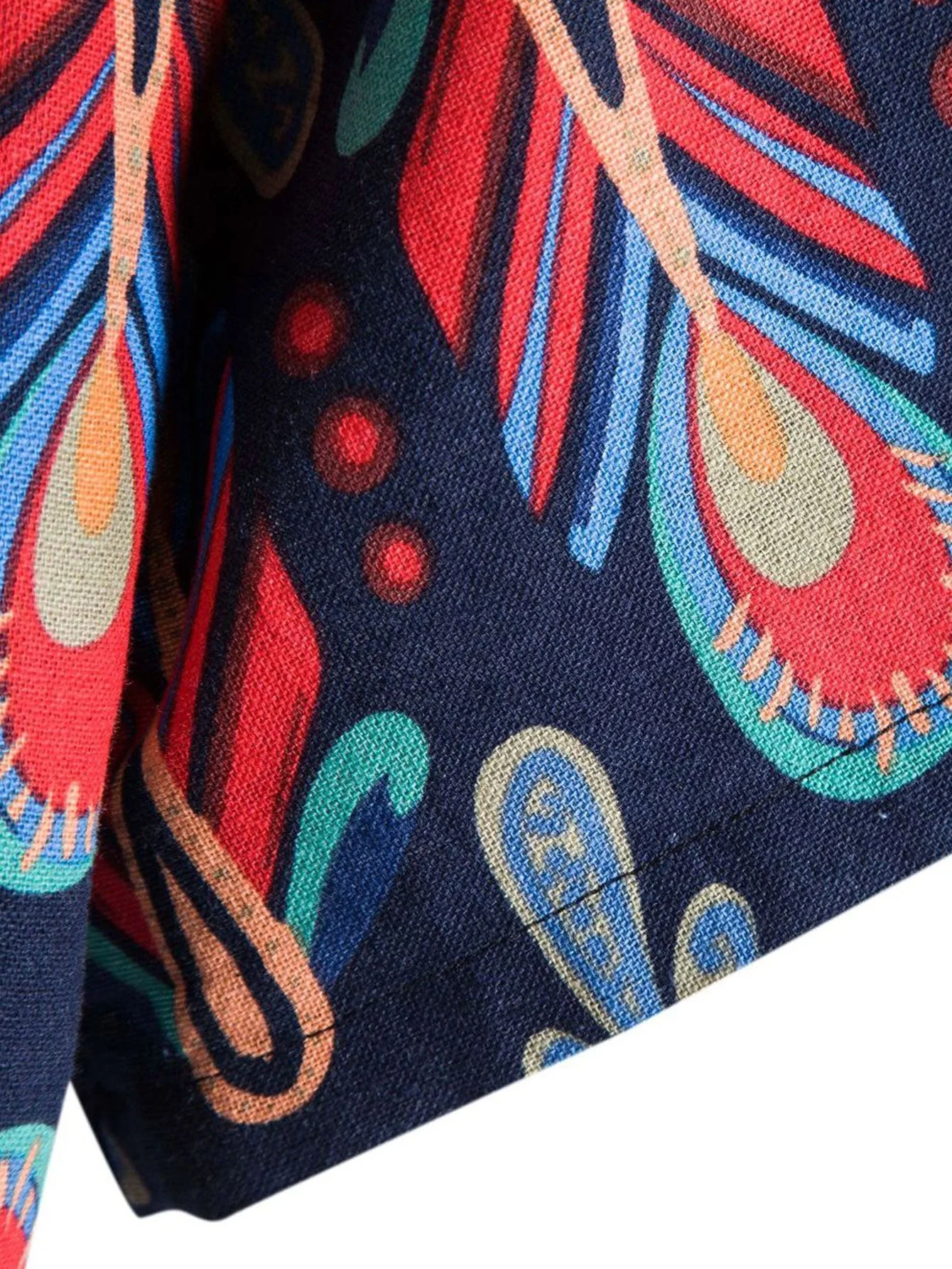 Antek® | Floral Print Cotton Button Up Shirt - Image 4
