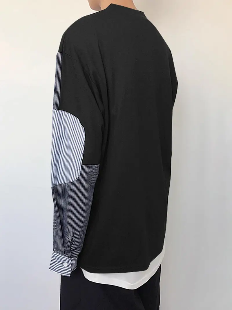Anthony® | Casual Striped Crew Neck Sweatshirt For Men - Image 2