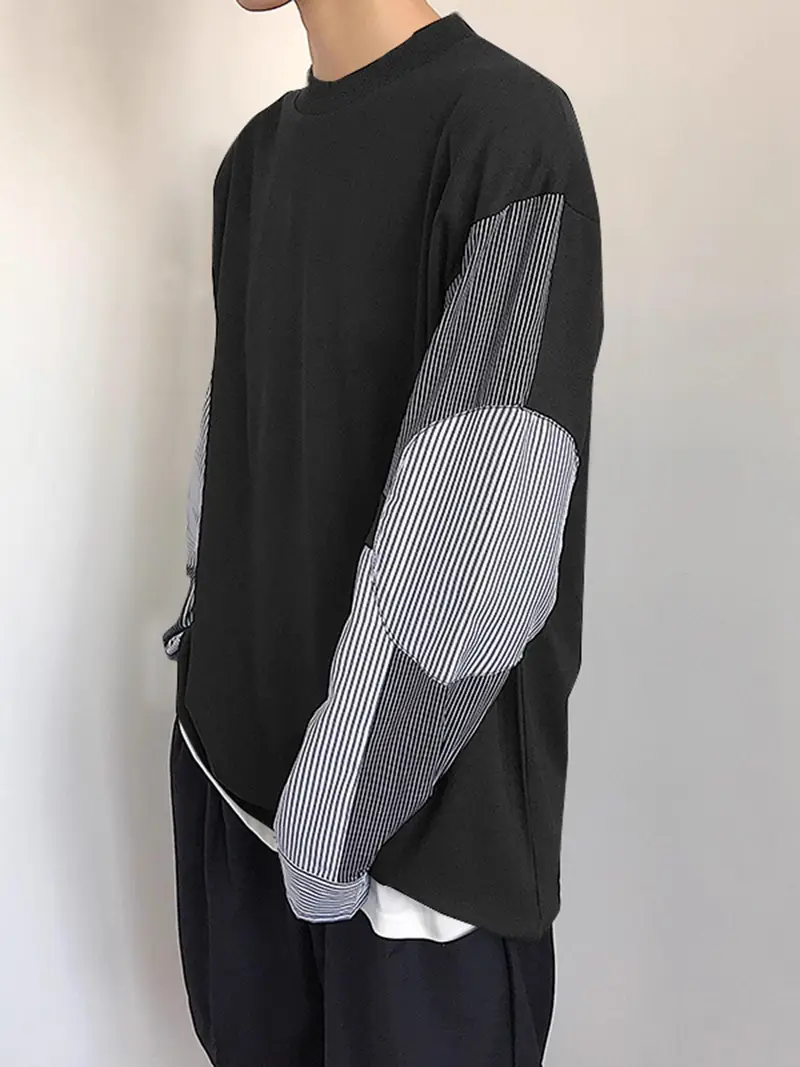 Anthony® | Casual Striped Crew Neck Sweatshirt For Men - Image 3