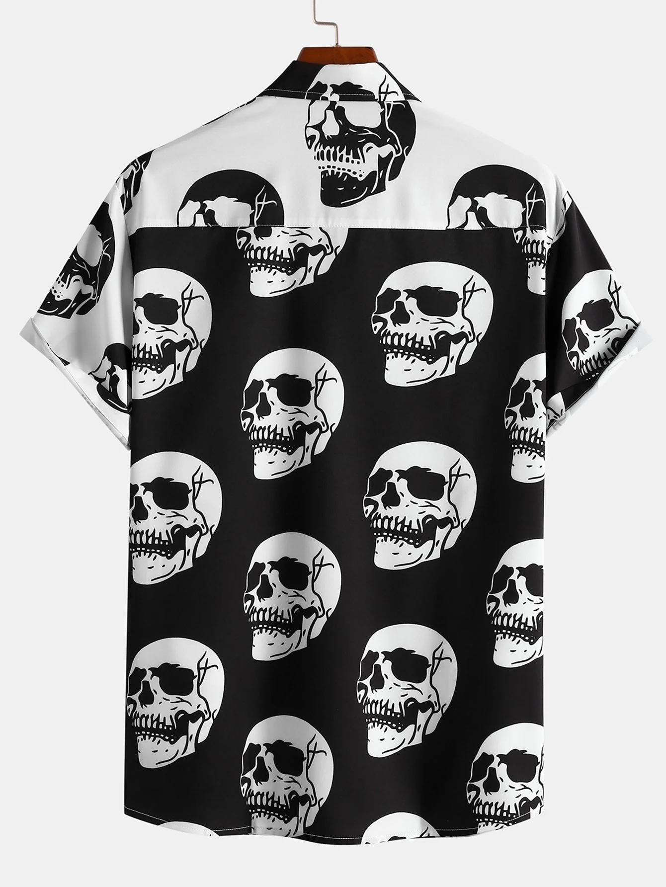 Anthony® | Two Tone Skull Print Shirt - Image 2