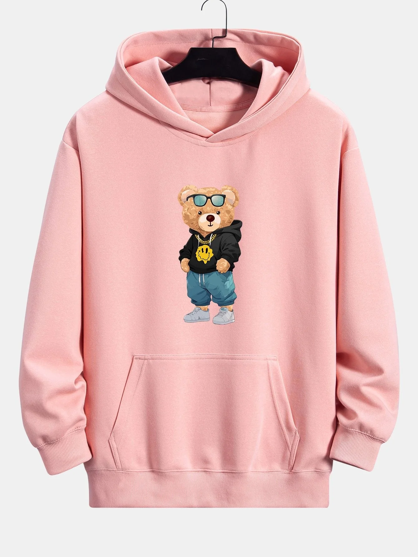 Anthony | Hip Hop Bear Print Relax Fit Hoodie - Image 4
