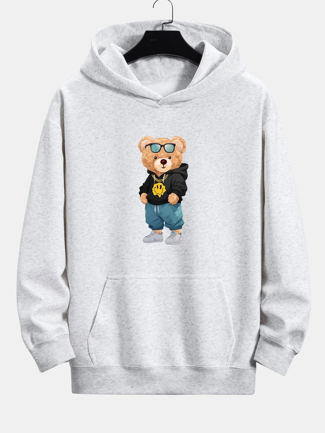 Anthony | Hip Hop Bear Print Relax Fit Hoodie - Image 5