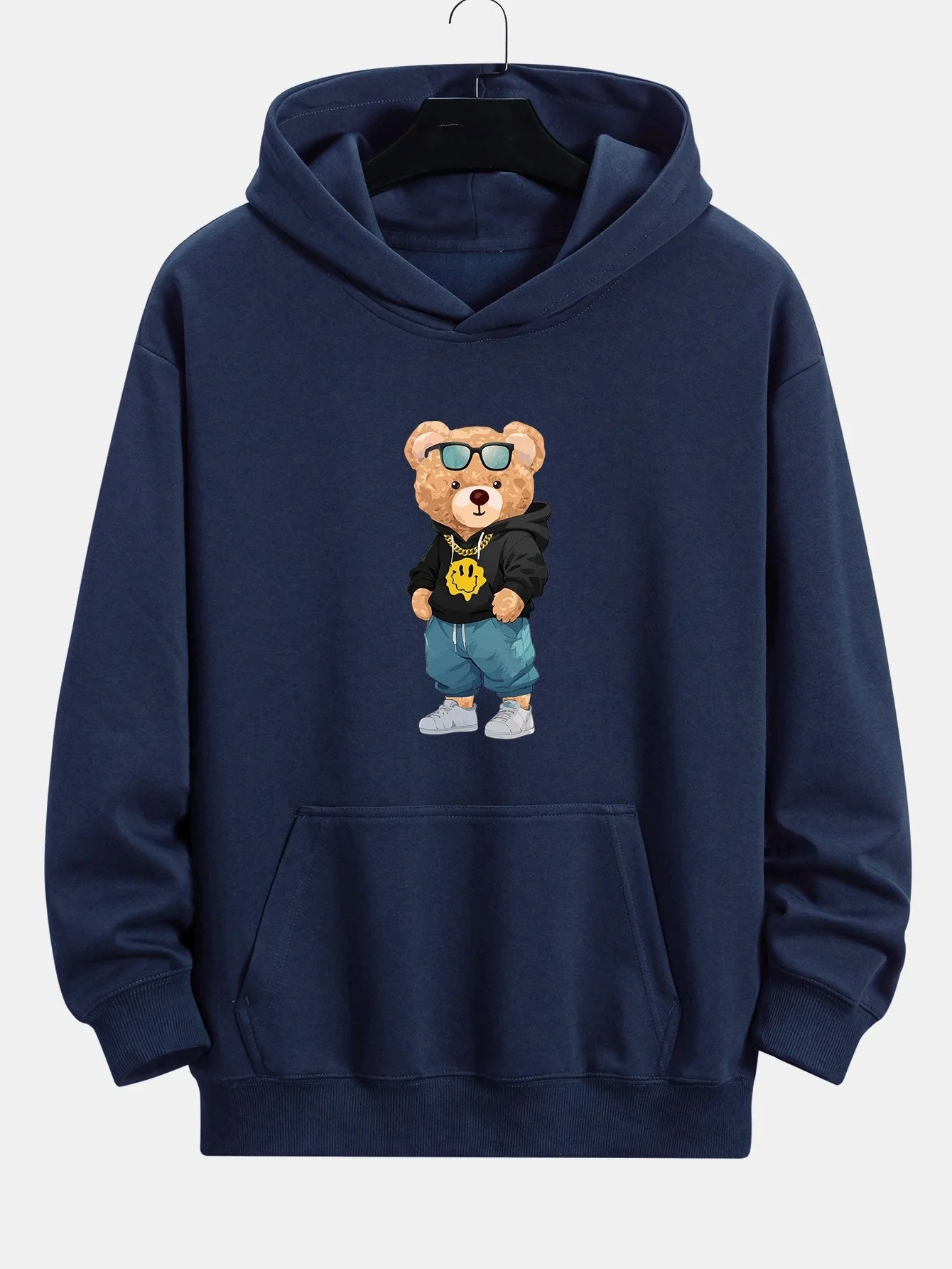 Anthony | Hip Hop Bear Print Relax Fit Hoodie - Image 6