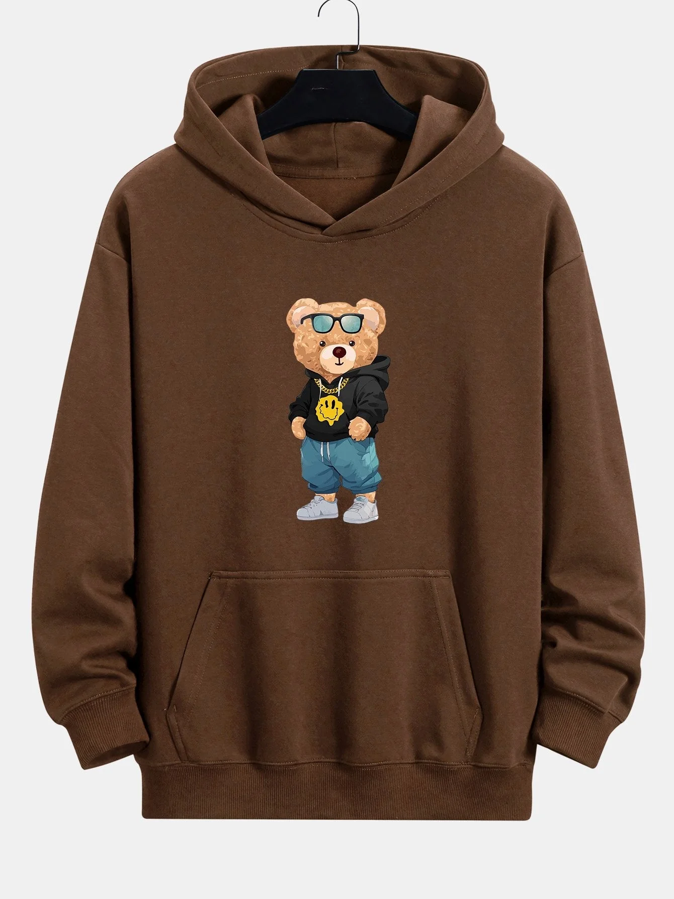 Anthony | Hip Hop Bear Print Relax Fit Hoodie - Image 8