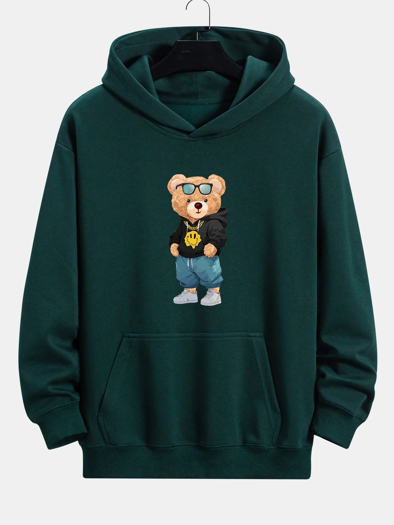 Anthony | Hip Hop Bear Print Relax Fit Hoodie - Image 9