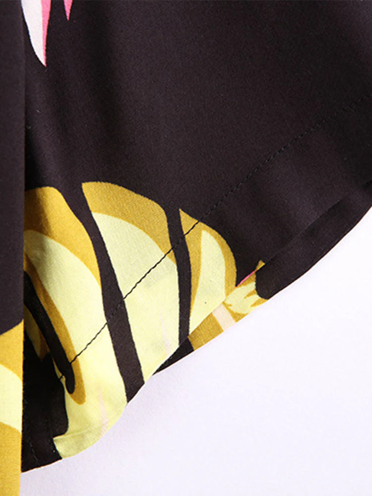 Antonin® | Palm Leaves Print Revere Shirt - Image 4
