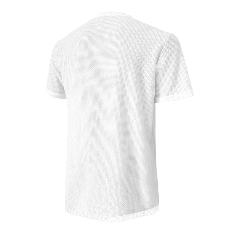 Antonio | Men'S Solid Color Textured Round Neck Short-Sleeved T-Shirt - Image 9