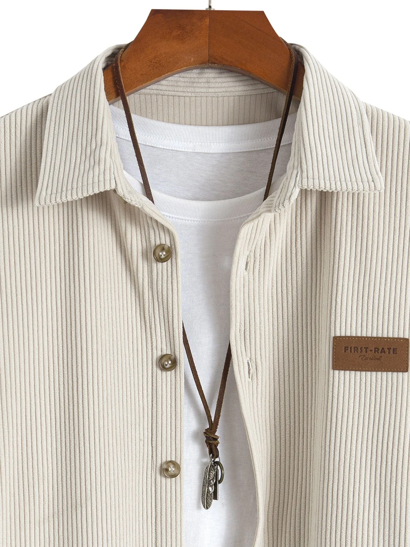 Antonius® | Two Tone Corduroy Shirt - Image 4