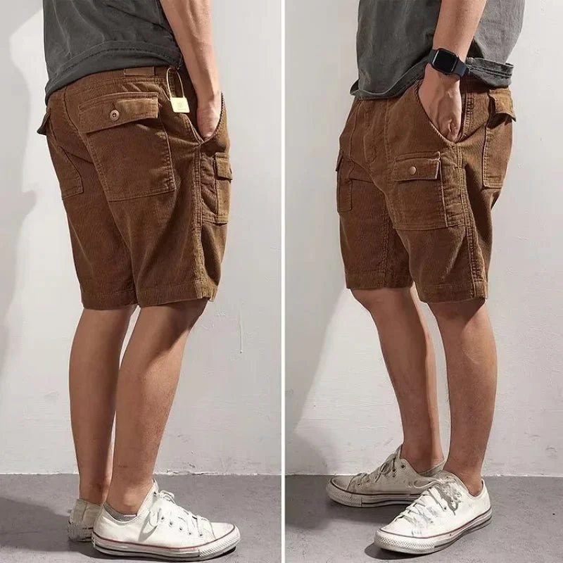 Antuan® | Davide Costa Corduroy Cargo Shorts - Image 10