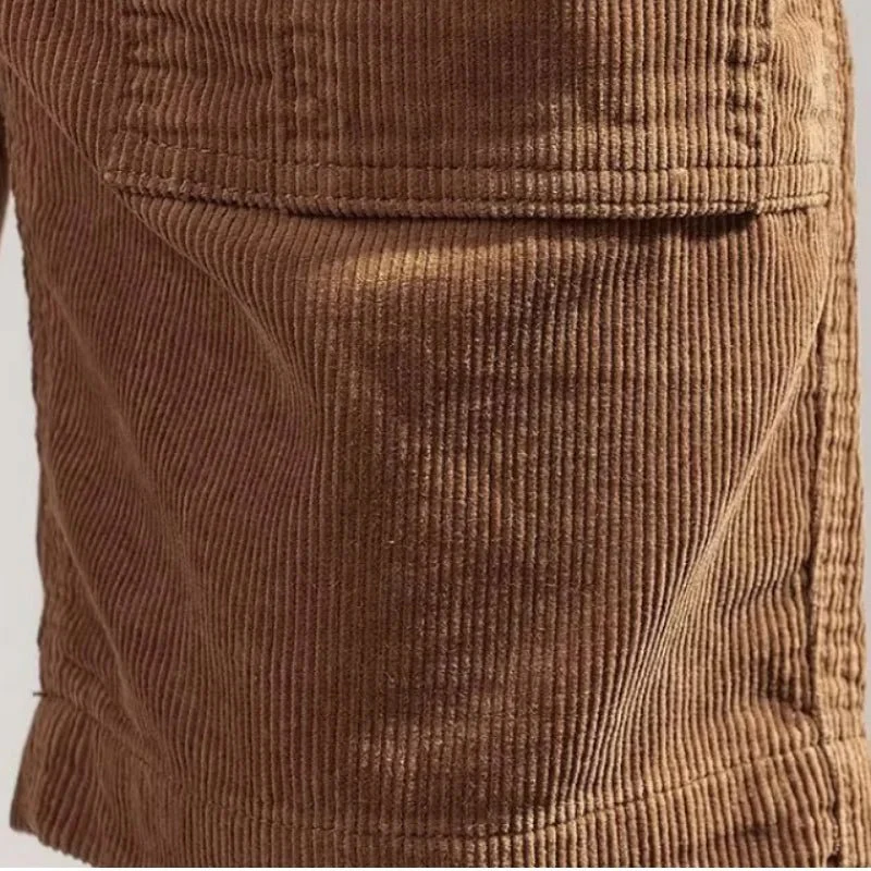 Antuan® | Davide Costa Corduroy Cargo Shorts - Image 8