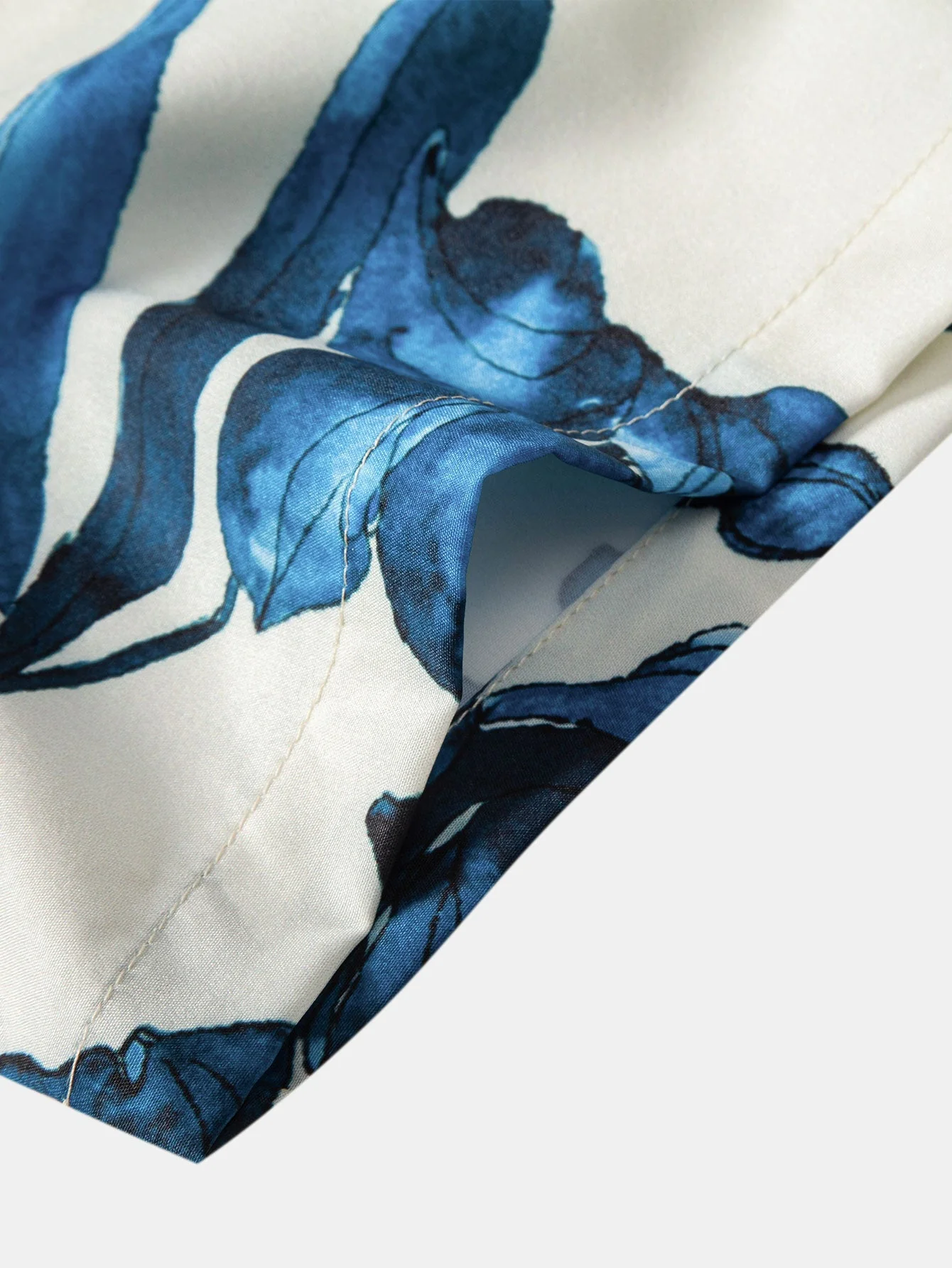 Antuan® | Ink Floral Print Button Up Shirt - Image 4