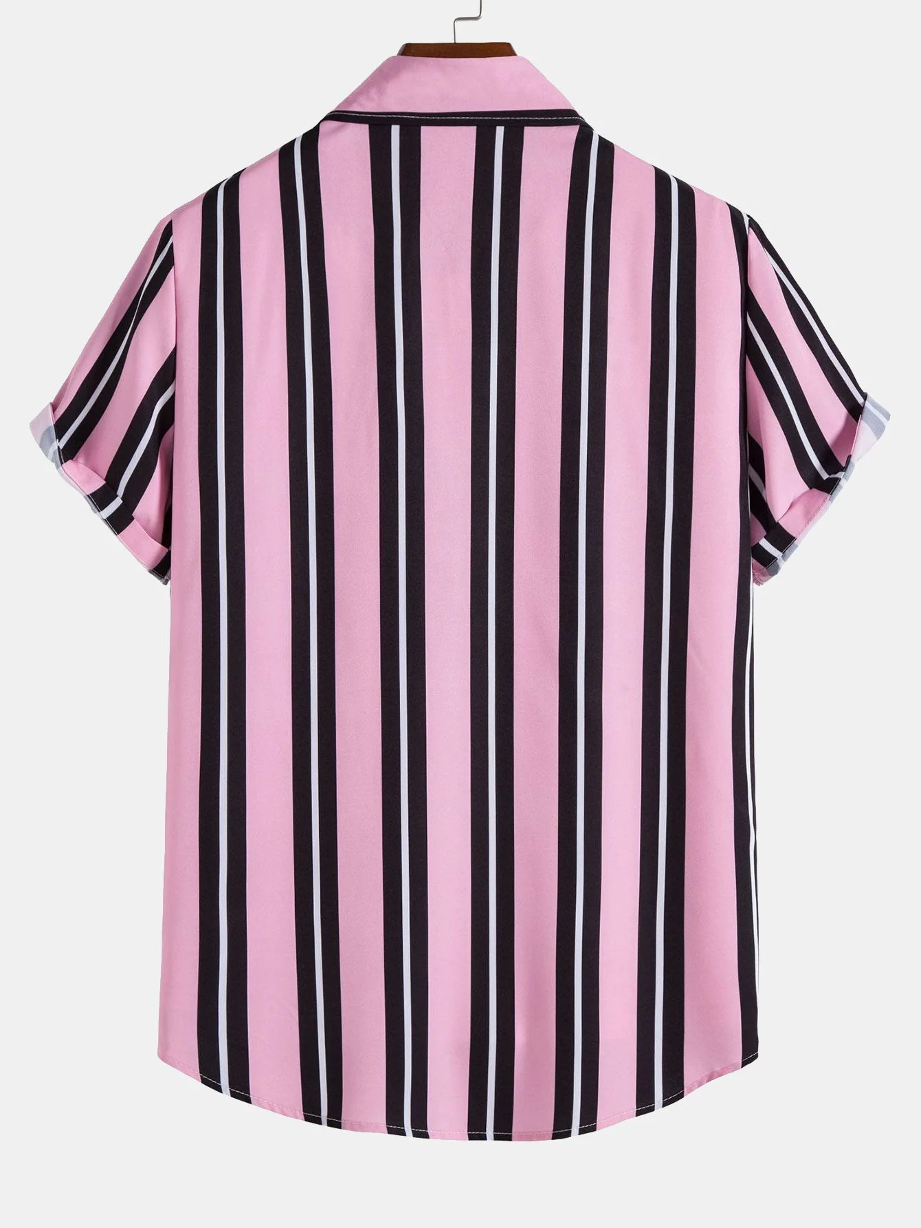 Anund® | Striped Print Button Up Shirt - Image 2