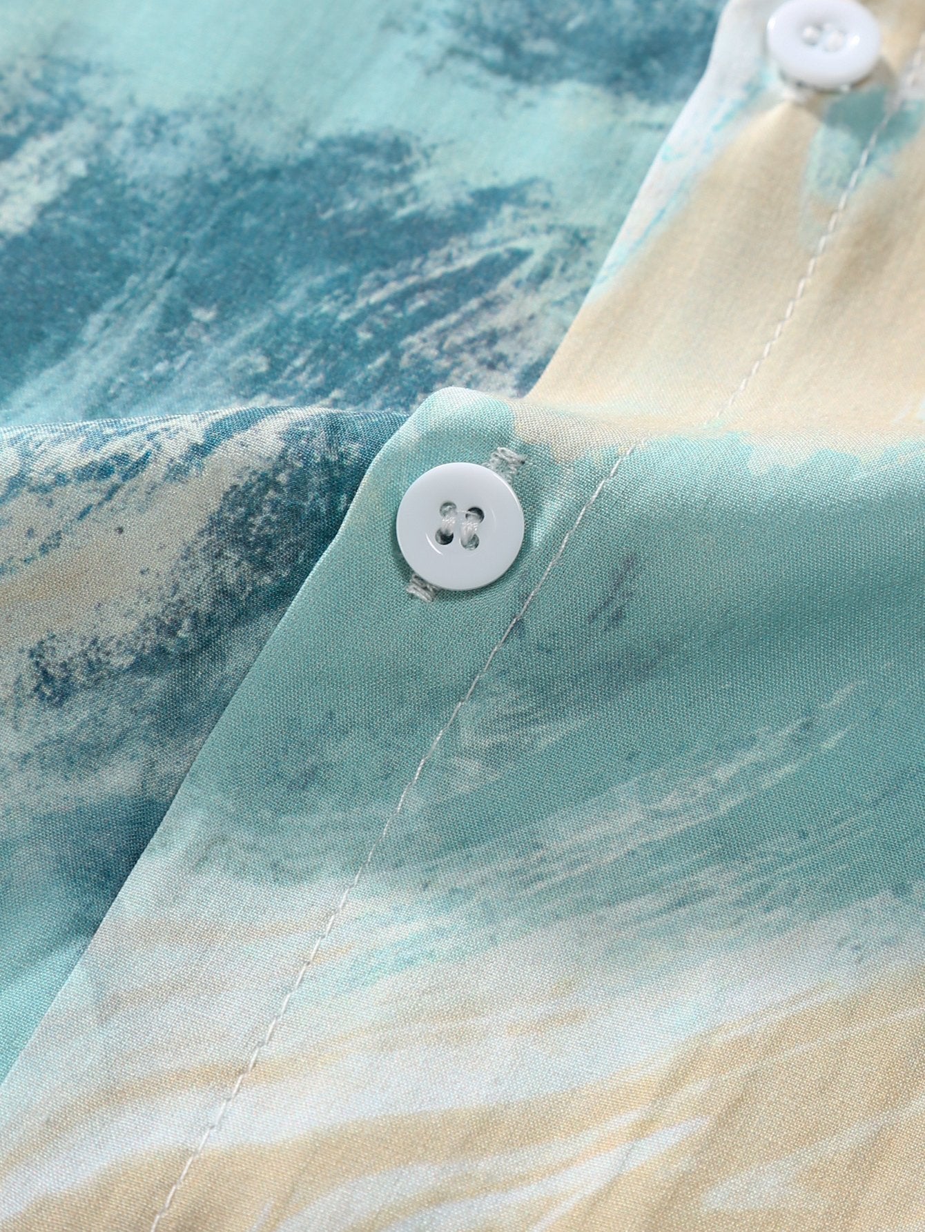 Anwell® | Marble Texture Print Button Up Shirt - Image 4