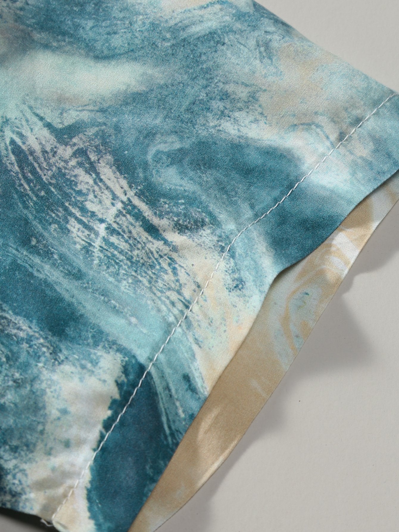 Anwell® | Marble Texture Print Button Up Shirt - Image 5