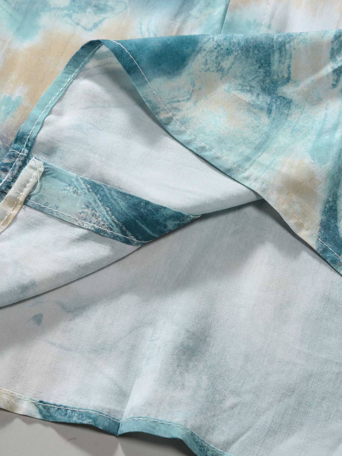 Anwell® | Marble Texture Print Button Up Shirt - Image 6