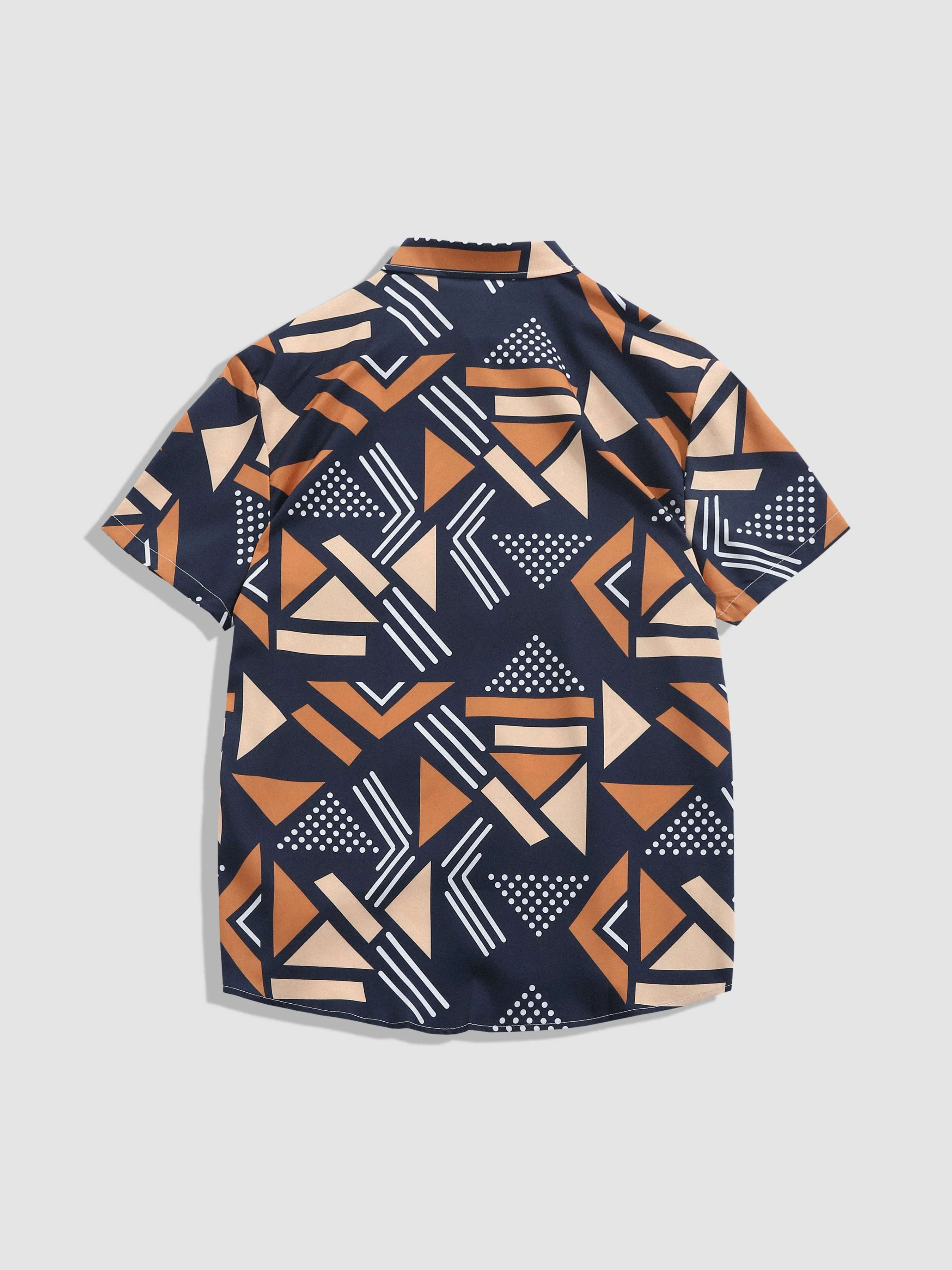 Aodh® | Geometric Print Shirt - Image 2