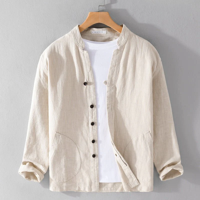Apelio® | Davide Costa Heirloom Linen Shirt