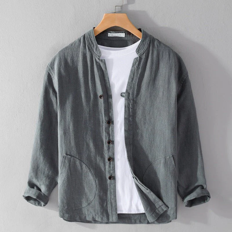 Apelio® | Davide Costa Heirloom Linen Shirt - Image 3