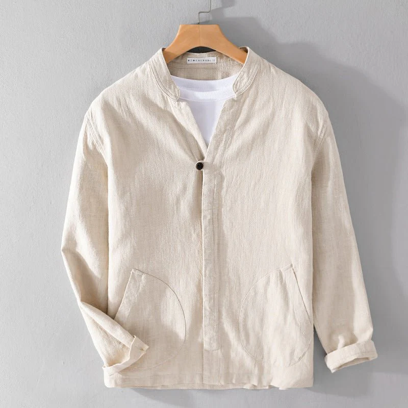 Apelio® | Davide Costa Heirloom Linen Shirt - Image 5