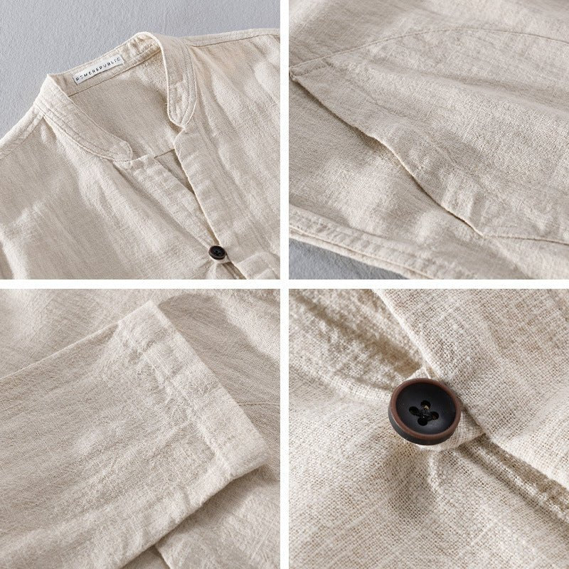 Apelio® | Davide Costa Heirloom Linen Shirt - Image 7