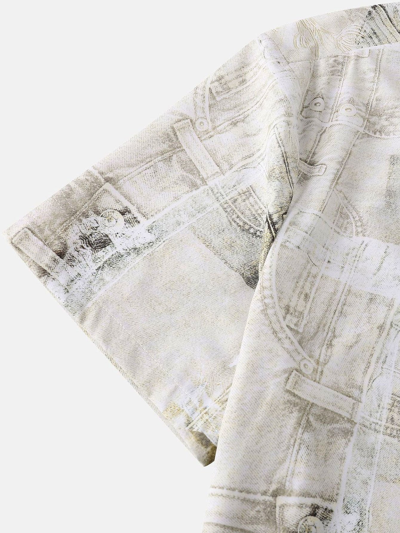 Apelles® | Vintage Denim Print Shirt - Image 5