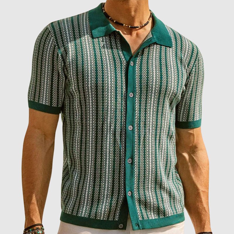 Apolinar® | Davide Costa Jacquard Polo Shirt - Image 3