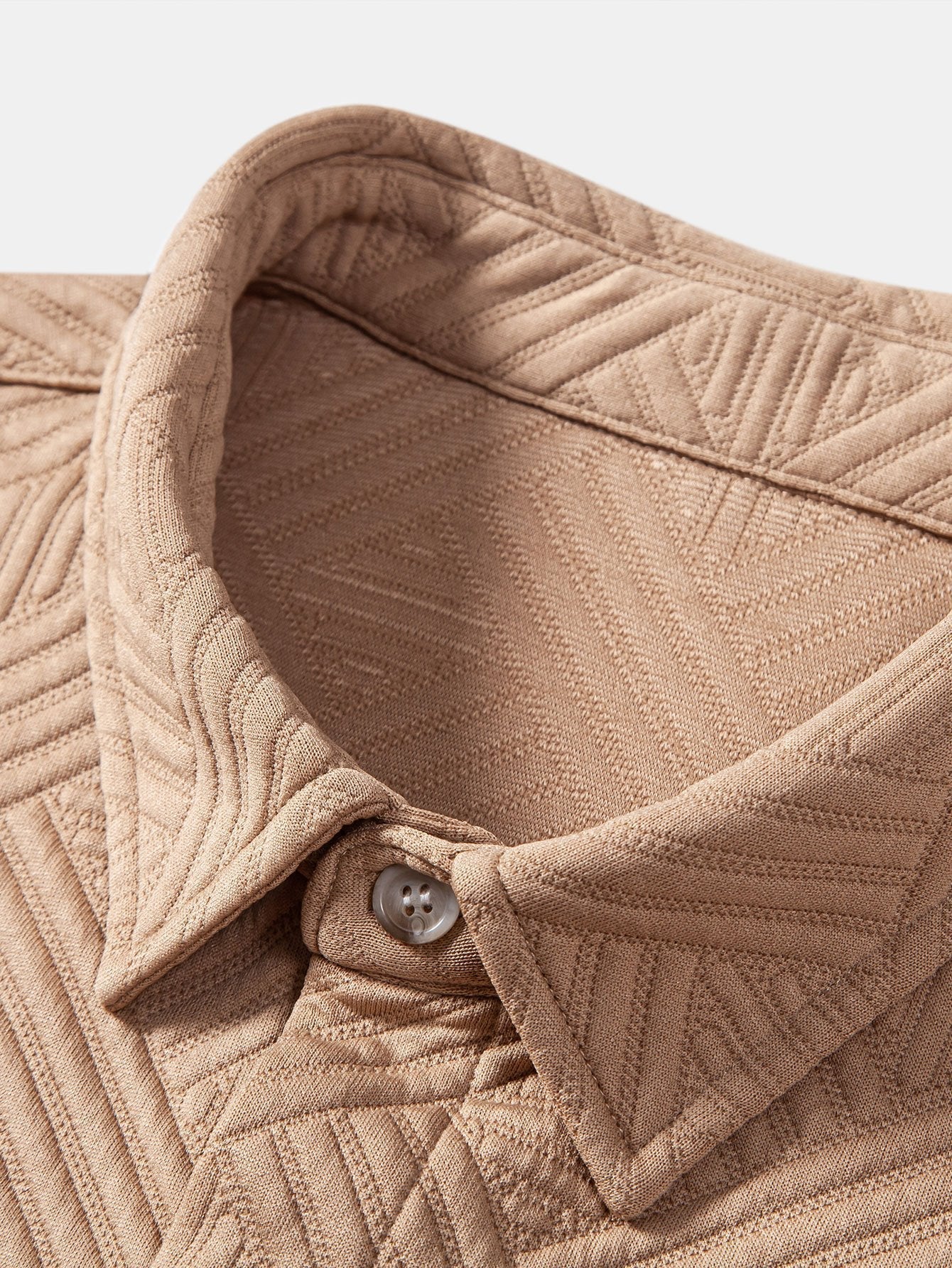 Apolinar® | Texture Jacquard Button Up Shirt & Shorts - Image 6
