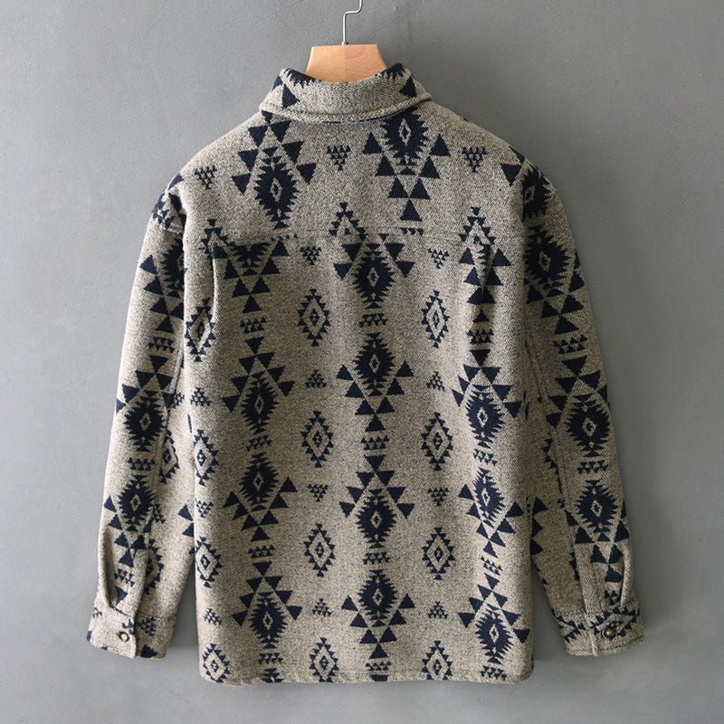 Apolonio® | Davide Costa Jacquard Wool Shirt - Image 4