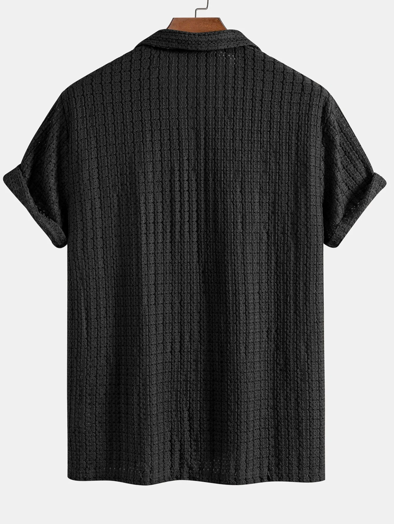 Apolonio® | Texture Jacquard Cuban Shirt - Image 6