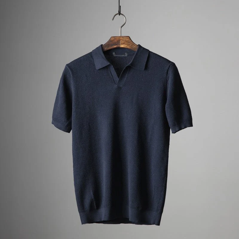 Apostolos® | Davide Costa Knit Polo Shirt - Image 6