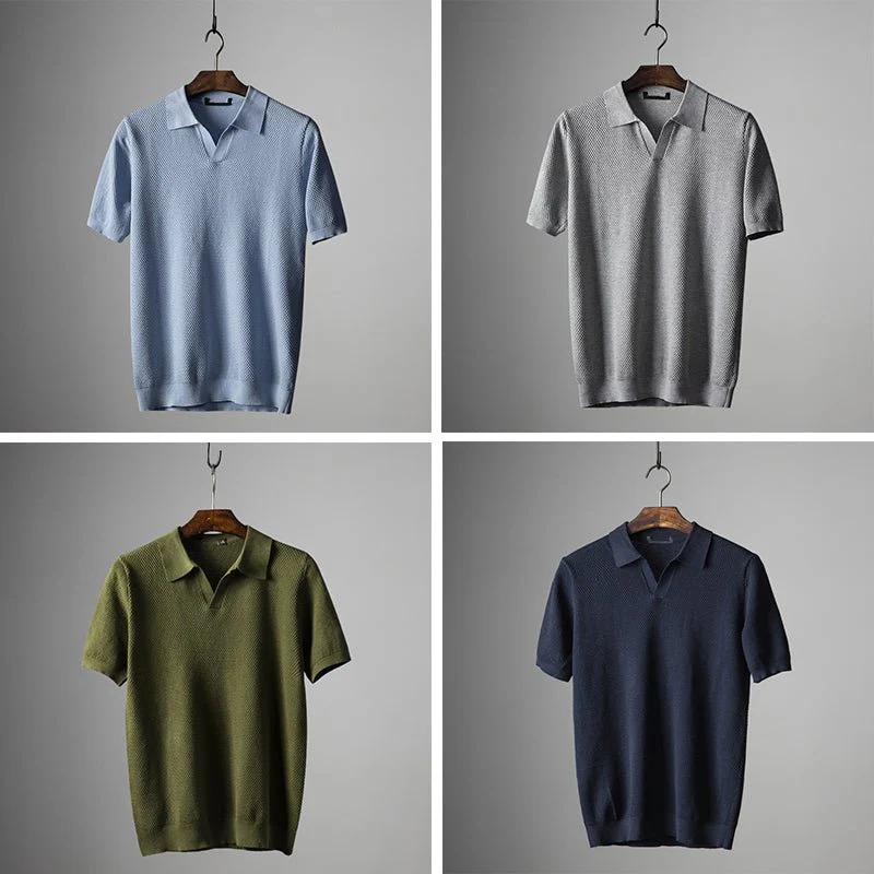 Apostolos® | Davide Costa Knit Polo Shirt - Image 7