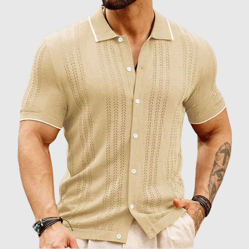 Appius® | Davide Costa Knitted Polo Shirt - Image 3