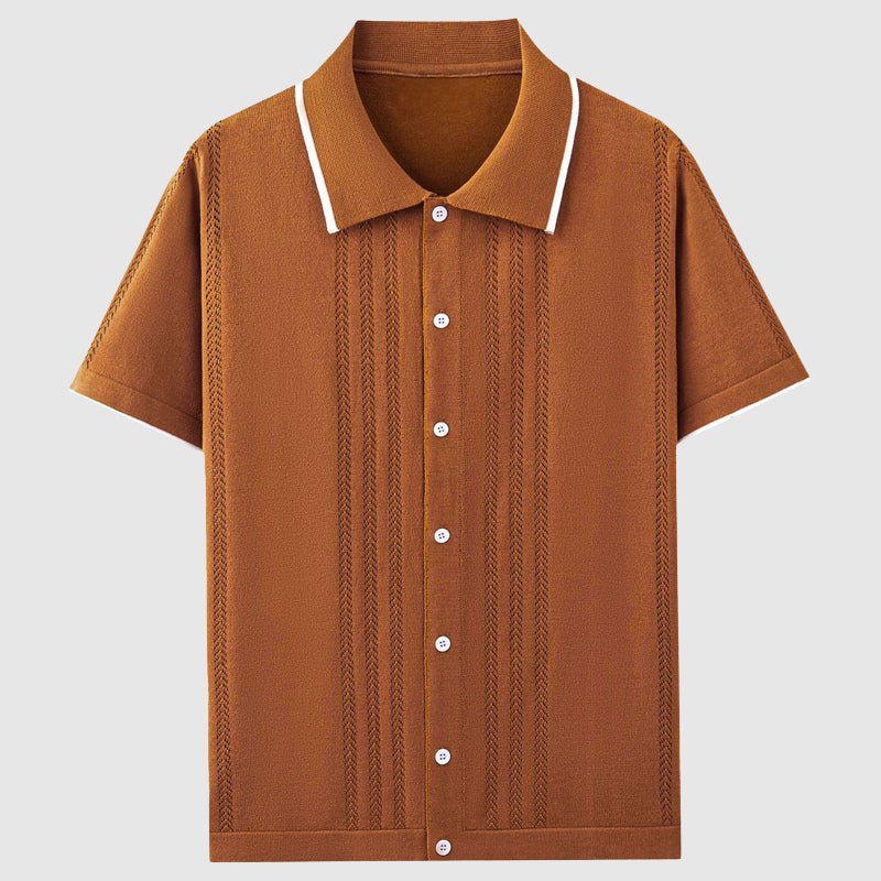 Appius® | Davide Costa Knitted Polo Shirt - Image 5