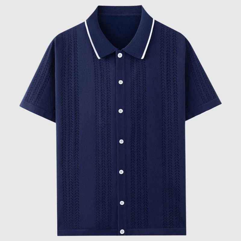 Appius® | Davide Costa Knitted Polo Shirt - Image 6