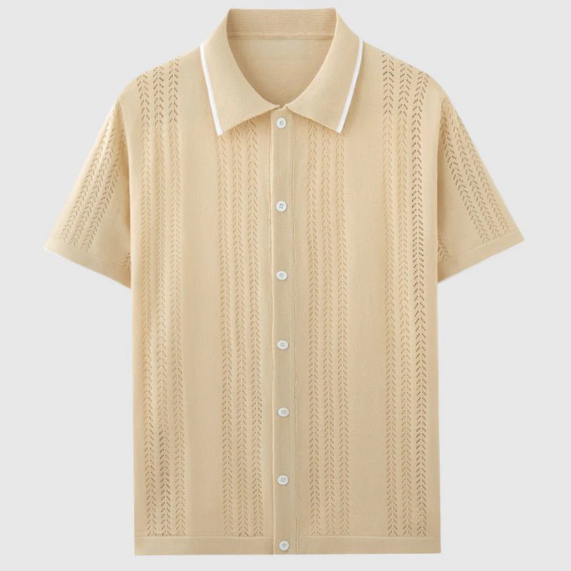 Appius® | Davide Costa Knitted Polo Shirt - Image 7