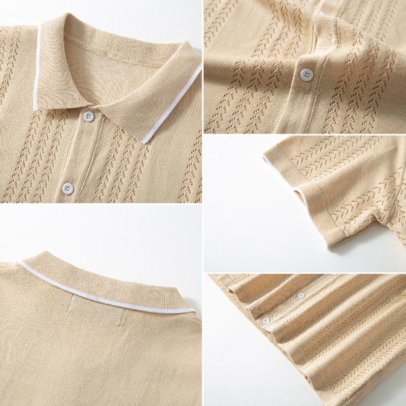 Appius® | Davide Costa Knitted Polo Shirt - Image 9
