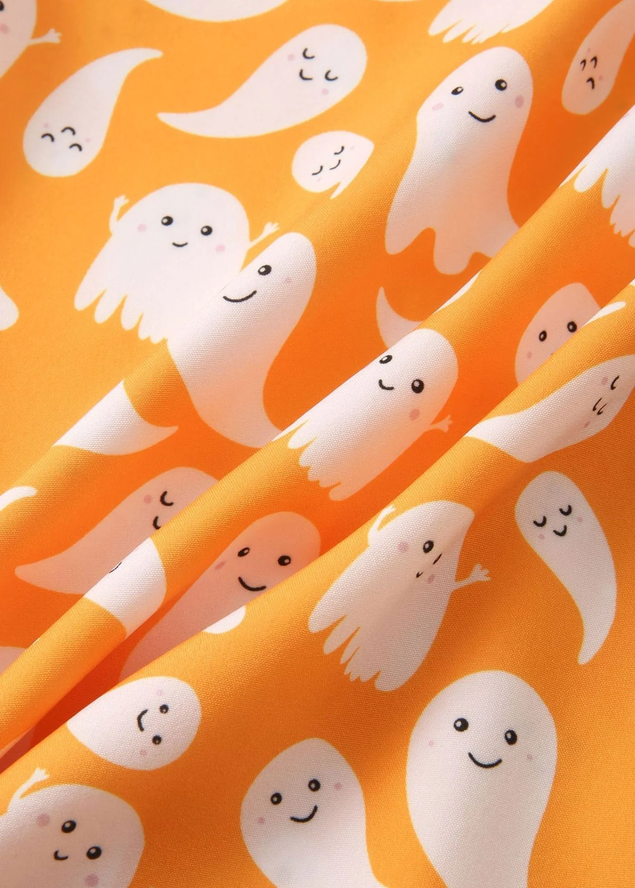 Aras® | Halloween Ghost Print Button Up Shirt - Image 4