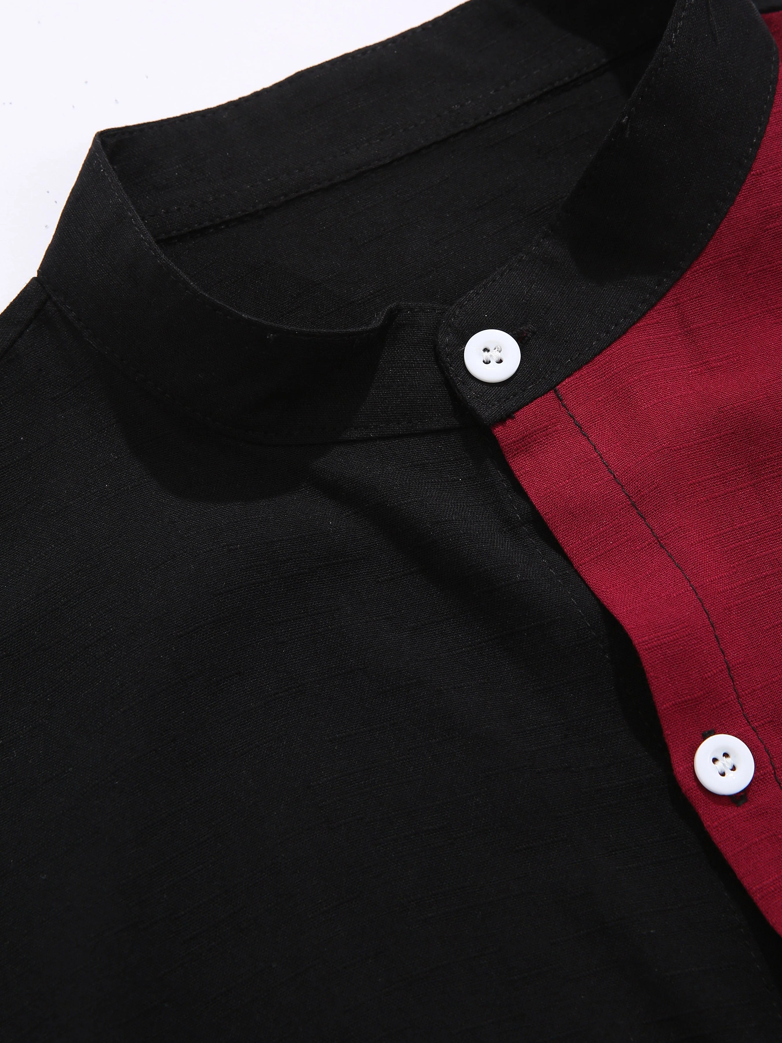 Arata® | Contrast Color Short Sleeve Shirts - Image 3