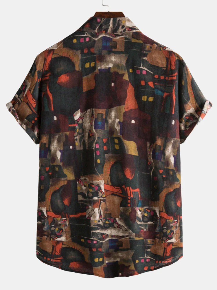 Aravind® | Vintage Abstract Print Shirts - Image 2