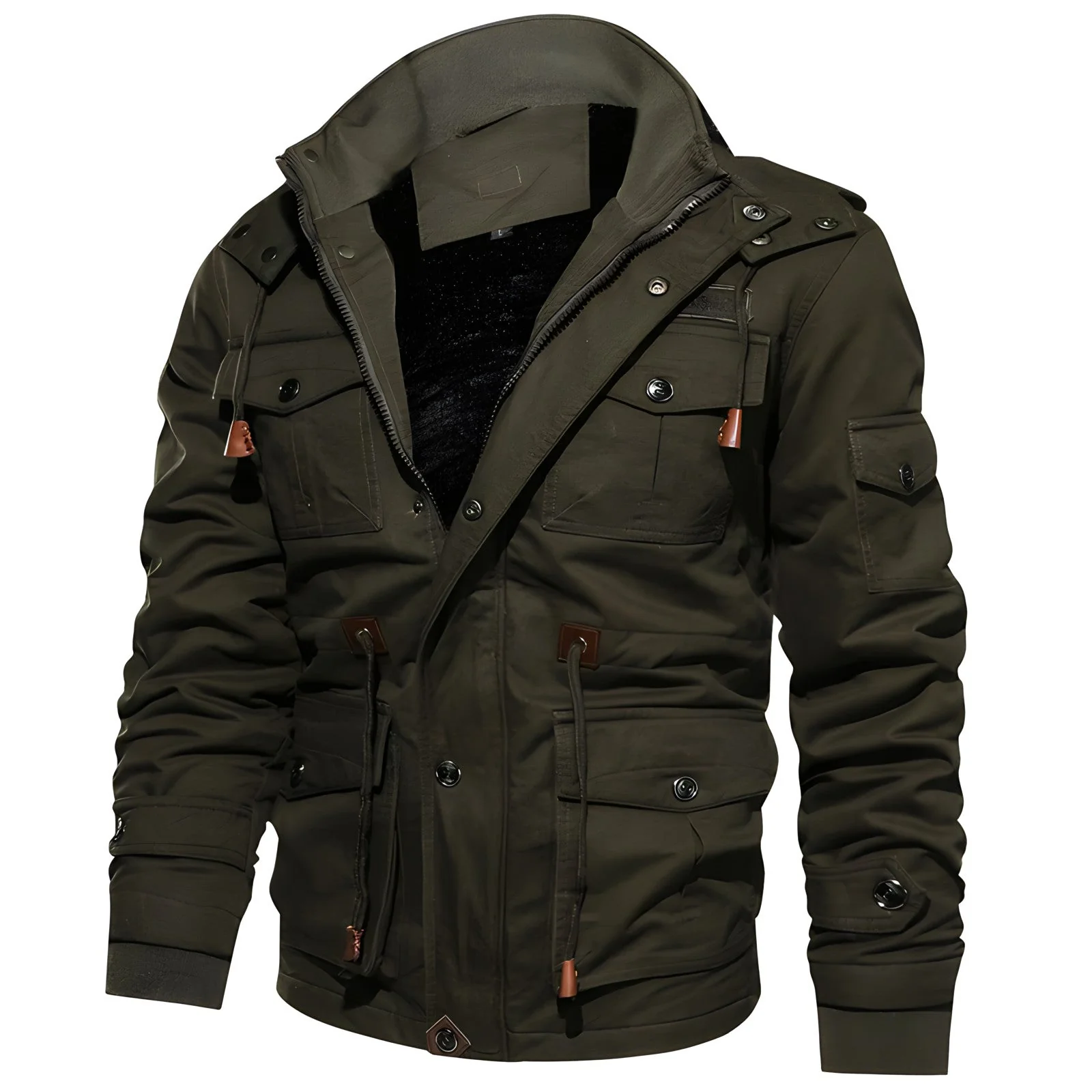 Arcadio | Functional military jacket with multiple pockets - Image 8