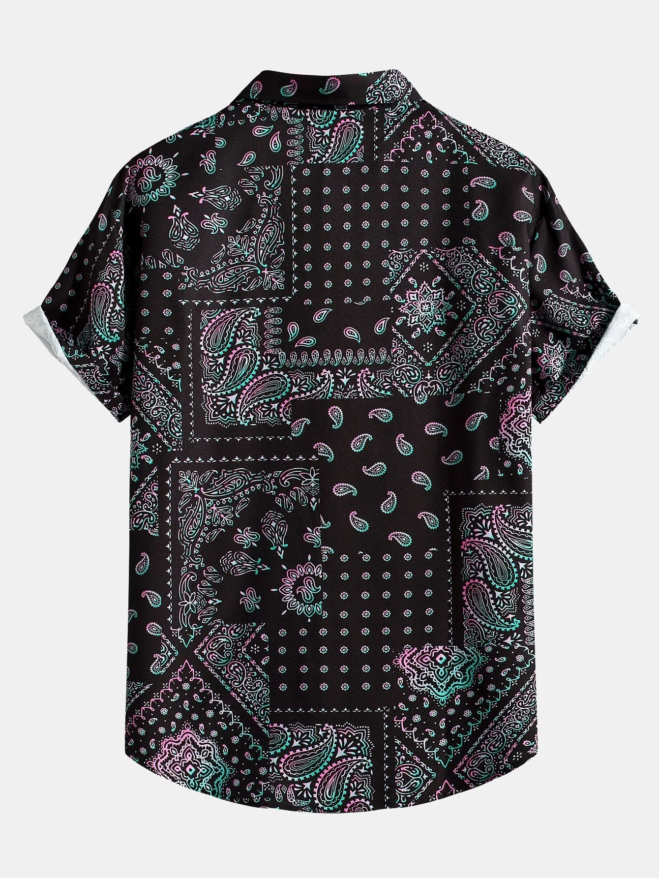 Arcangelo® | Paisley Print Button Up Shirt - Image 2