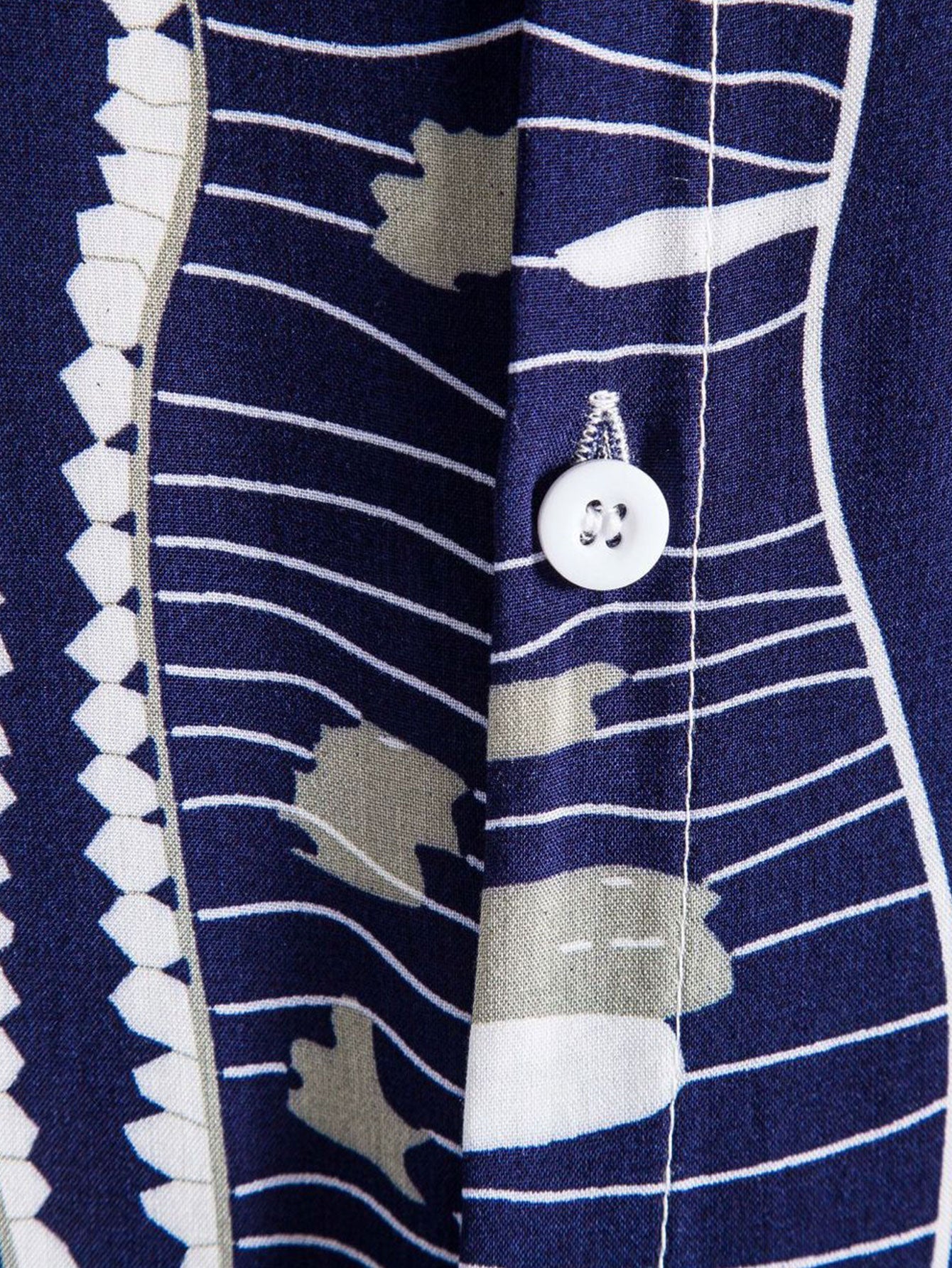 Archi® | Wave Print Stand Collar Shirt - Image 5