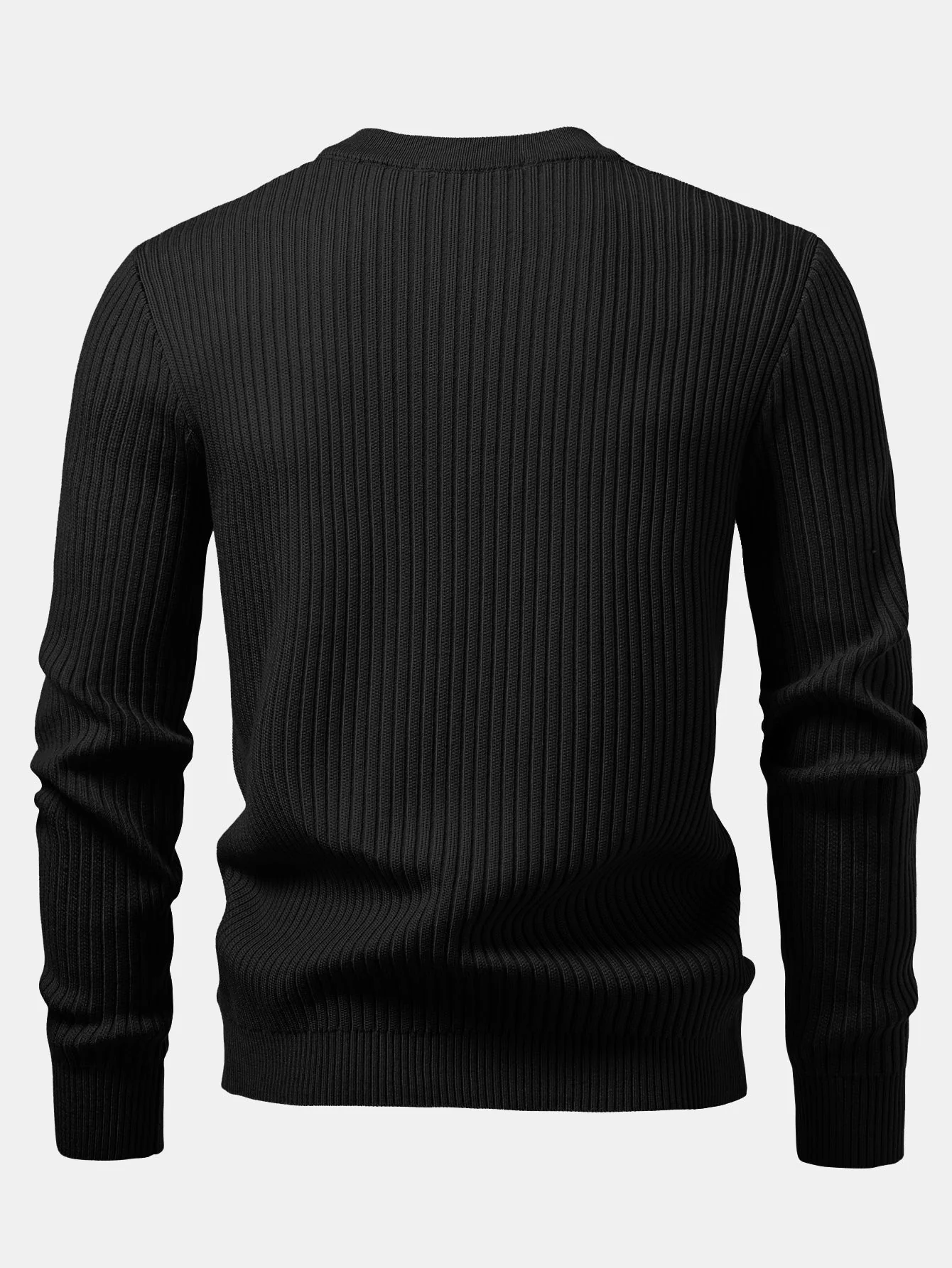 Ardal® | Ribbed Henley Neck Sweater - Image 13