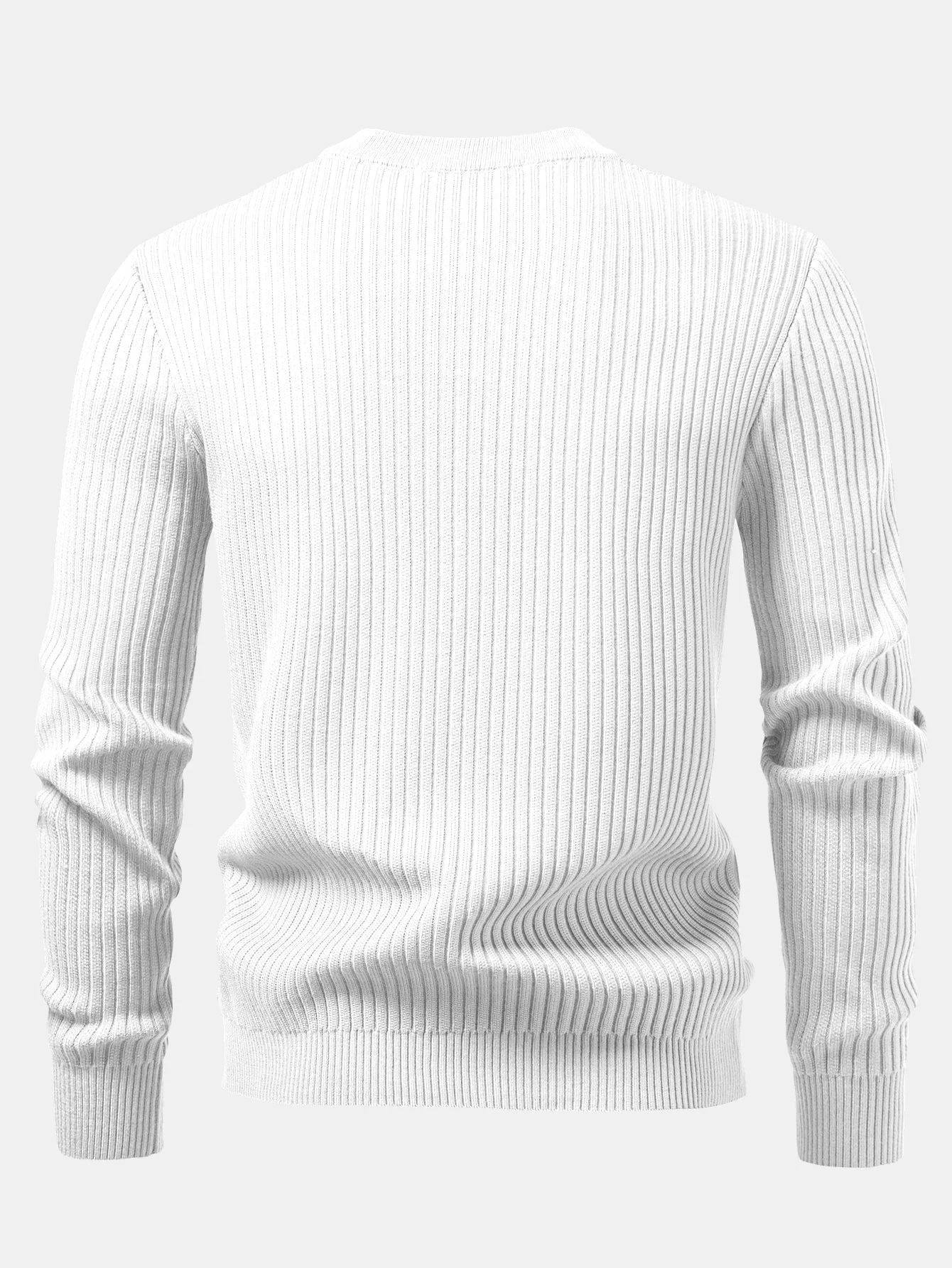 Ardal® | Ribbed Henley Neck Sweater - Image 2