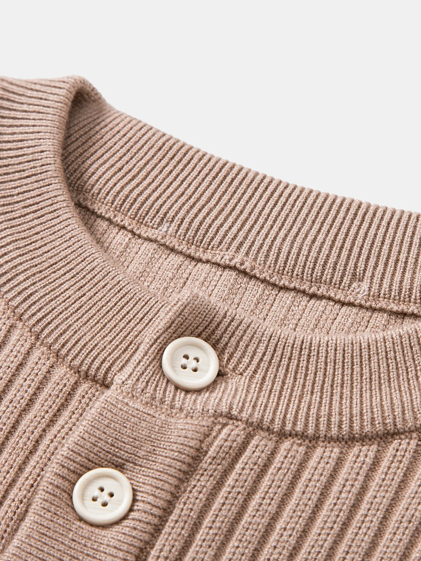 Ardal® | Ribbed Henley Neck Sweater - Image 3