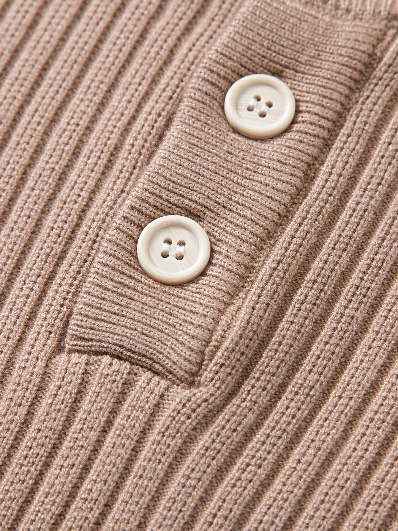 Ardal® | Ribbed Henley Neck Sweater - Image 4