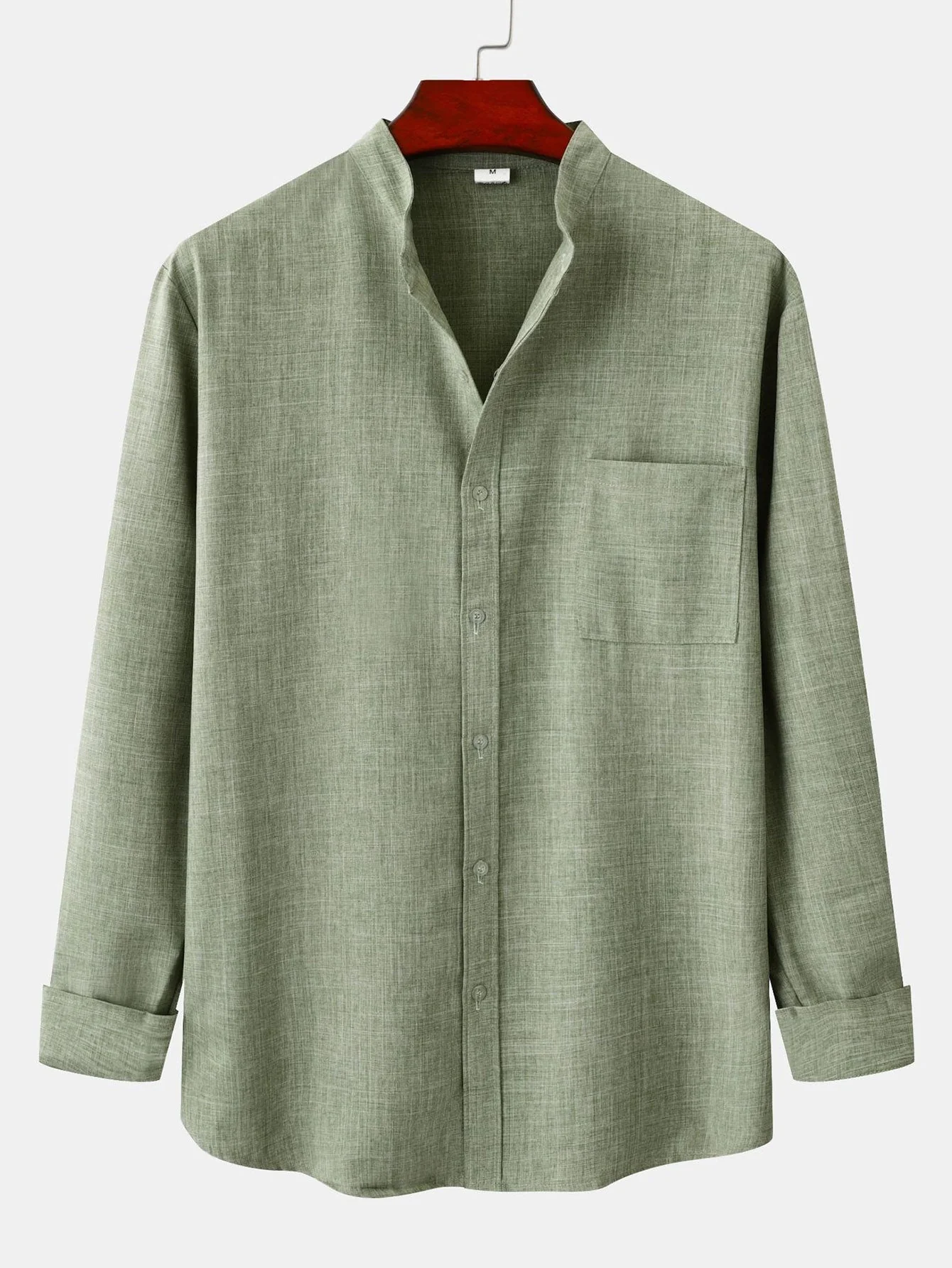 Ardie® | Long Sleeved Stand Collar Shirt - Image 3