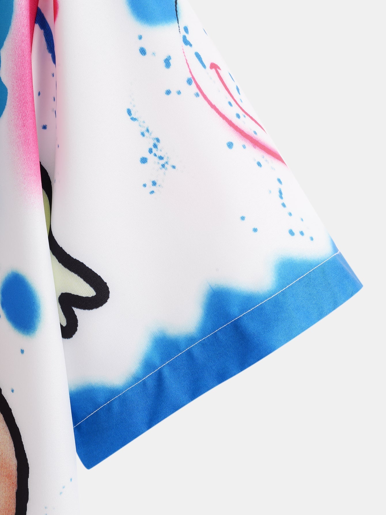 Ardrey® | Skull Smiley Graffiti Print Revere Collar Shirt - Image 4