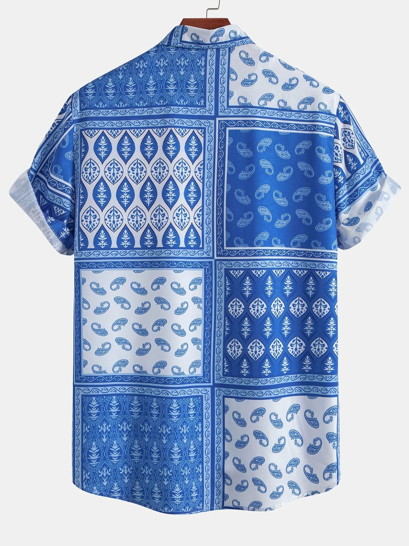 Arek® | Paisley Border Button Up Shirt - Image 7